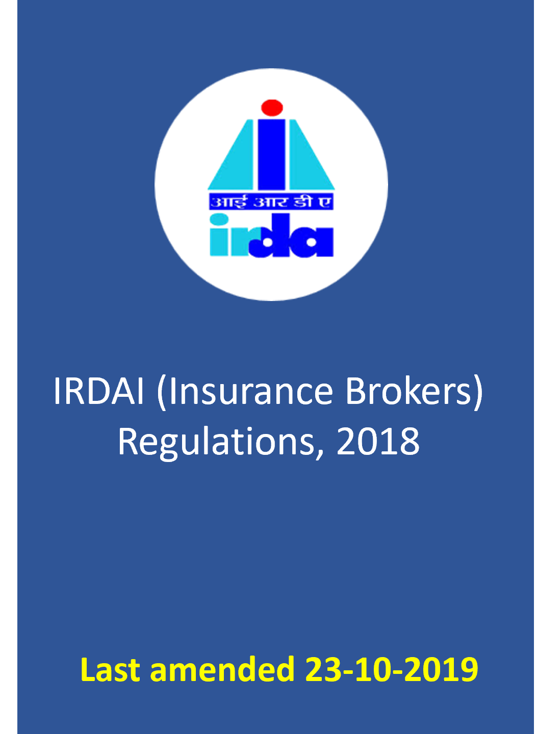 IRDAI (Insurance Brokers) Regulations, 2018